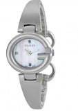 Gucci Guccissima Diamonds Mother of Pearl Dial Silver Steel Strap Watch For Women - YA134504