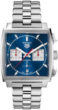 Tag Heuer Monaco Automatic Chronograph Blue Dial Silver Steel Strap Watch for Men - CBL2111.BA0644