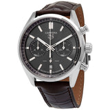 Tag Heuer Carrera Chronograph Grey Dial Brown Leather Strap Watch for Men - CBN2012.FC6483