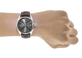 Tag Heuer Carrera Chronograph Grey Dial Brown Leather Strap Watch for Men - CBN2012.FC6483