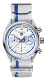 Tag Heuer Carrera Porsche RS 2.7 Automatic Chronograph White Dial White Nylon Strap Watch for Men - CBN2016.EB0275