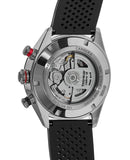 Tag Heuer Carrera Chronograph Black Dial Black Rubber Strap Watch for Men - CBN2A1AA.FT6228