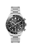 Tag Heuer Carrera Automatic Chronograph Black Dial Silver Steel Strap Watch for Men - CBN2A1B.BA0643