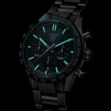 Tag Heuer Carrera Chronograph 44mm Green Dial Silver Steel Strap Watch for Men - CBN2A1N.BA0643