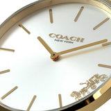 Coach Perry White Dial Gold Mesh Bracelet Watch for Women - 14503125