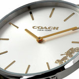 Coach Perry White Dial Beige Leather Strap Watch for Women - 14503157