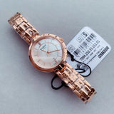 Tissot T Lady Flamingo Mother of Pearl Dial Rose Gold Steel Strap Watch For Women - T094.210.33.111.01