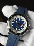 Breitling Superocean Automatic 44 Blue Dial Blue Rubber Strap Watch for Men - A17376211C1S1