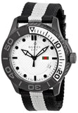 Gucci G Timeless XL White Dial Two Tone NATO Strap Watch For Men - YA126243