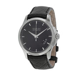 Gucci G Timeless Quartz Black Dial Black Leather Strap Watch for Men - YA126413