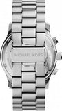 Michael Kors Stop Hunger Chronograph Blue Dial Silver Steel Strap Watch for Men - MK8314