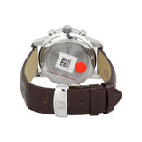 Tissot T Race PRC 200 Chronograph White Dial Brown Leather Strap Watch for Men -  T17.1.516.32