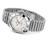 Breitling Chronomat GMT 40 White Dial Silver Steel Strap Watch for Men - A32398101A1A1