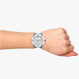 Guess Overdrive Chronograph White Dial White Rubber Strap Watch for Women - W0149L6