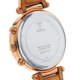 Guess Solstice Diamonds Rose Gold Dial Rose Gold Steel Strap Watch for Women - GW0403L3