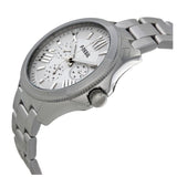 Fossil Cecile Multifunction Silver Dial Silver Steel Strap Watch for Women - AM4509