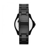 Fossil Cecile Multi Function Crystals Black Dial Black Steel Strap Watch for Women - AM4522