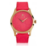 Gucci G Timeless Quartz Pink Dial Pink Leather Strap Watch For Women - YA1264115