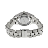 Marc Jacobs Henry Transparent Silver Dial Silver Steel Strap Watch for Women - MBM3337