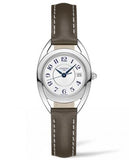 Longines Equestrian Mother of Pearl Dial Brown Leather Strap Watch for Women - L6.136.4.87.2