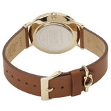 Coach Perry Gold Dial Brown Leather Strap Watch for Women - 14503331