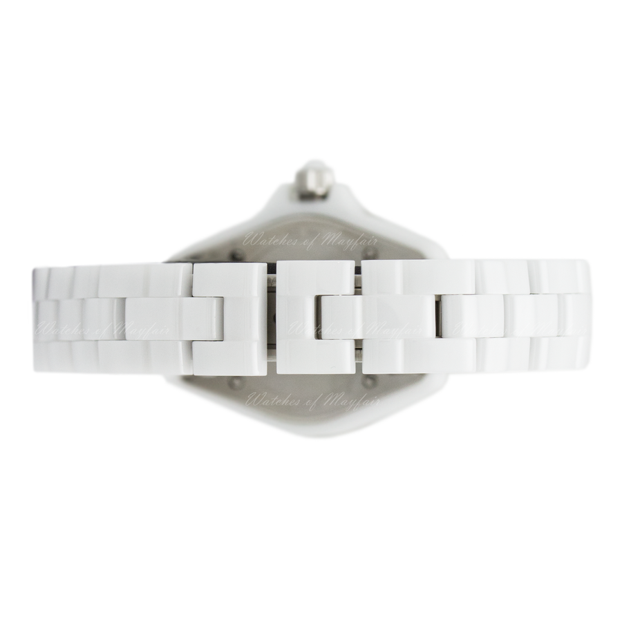 Chanel J12 Diamonds Quartz Mother of Pearl White Dial White Steel Strap Watch for Women - J12 H2570