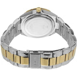 Guess Viva Diamonds Silver Dial Two Tone Steel Strap Watch for Women - W0111L5