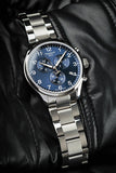 Tissot T Sport Chrono XL Classic Blue Dial Silver Steel Strap Watch For Men - T116.617.11.047.01