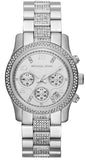 Michael Kors Runway White Dial Silver Steel Strap Watch for Women - MK5825