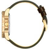 Citizen Mechanical Automatic Black Dial Black Leather Strap Watch for Men - NJ0176-10E