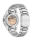 Citizen Mechanical Automatic White Dial Silver Steel Strap Watch for Men - NJ0171-81A