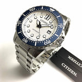 Citizen Mechanical Automatic White Dial Silver Steel Strap Watch for Men - NJ0171-81A