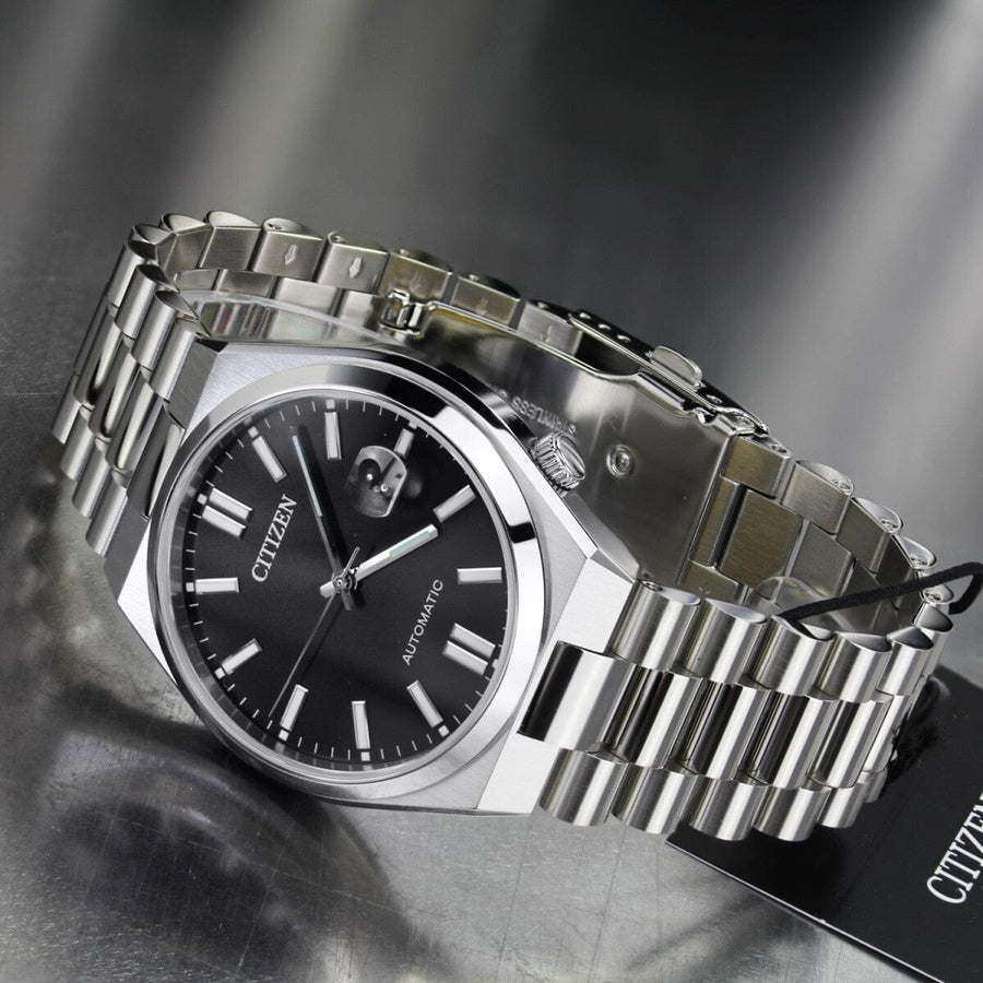 Citizen Tsuyosa Automatic Black Dial Silver Steel Strap Watch For Men - NJ0150-81E