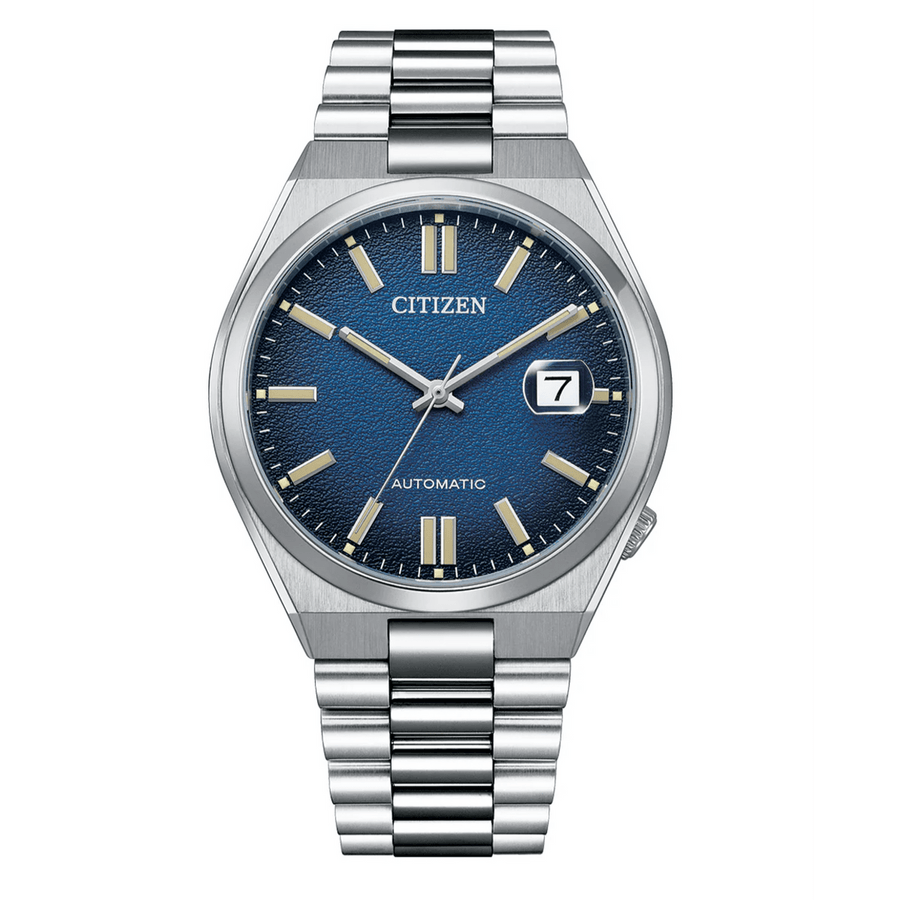 Citizen Tsuyosa Automatic Dark Blue Dial Silver Steel Strap Watch For Men - NJ0151-88L