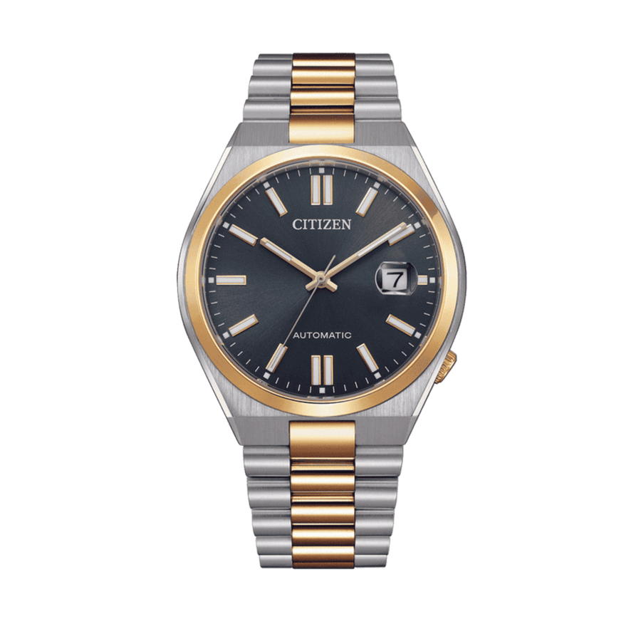Citizen Tsuyosa Automatic Grey Dial Two Tone Steel Strap Watch For Men - NJ0154-80H