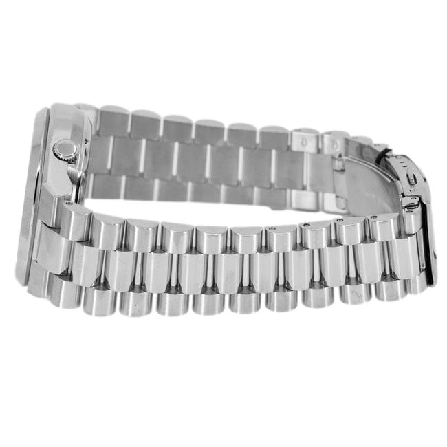 Citizen Tsuyosa Automatic Salmon Orange Dial Silver Steel Strap Watch For Men - NJ0159-86Z
