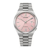 Citizen x Pantone Automatic Dreamy Pink Dial Silver Steel Strap Watch For Men - NJ0158-89X