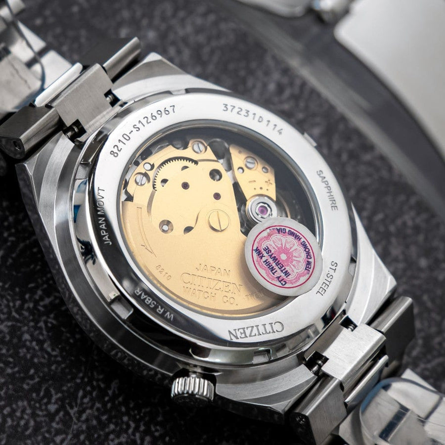 Citizen x Pantone Automatic Dreamy Pink Dial Silver Steel Strap Watch For Men - NJ0158-89X