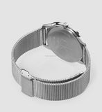 Calvin Klein Minimal Silver Dial Silver Mesh Bracelet Watch for Men - K3M2112Z