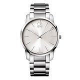 Calvin Klein City Silver Dial Silver Steel Strap Watch for Men - K2G21126