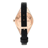 Calvin Klein Rebel Black Dial Black Leather Strap Watch for Women - K8P236C1