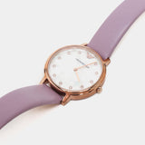 Emporio Armani Kappa Mother Of Pearl White Dial Pink Leather Strap Watch For Women - AR11130