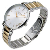 Coach Perry Silver Dial Two Tone Steel Strap Watch for Women - 14503347