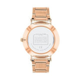 Coach Perry White Dial Rose Gold Steel Strap Watch for Women - 14503708