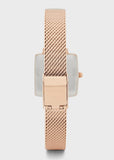 Coach Cass White Dial Rose Gold Mesh Bracelet Watch for Women - 14503698