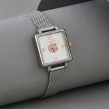 Coach Cass White Dial Silver Mesh Bracelet Watch for Women - 14503697