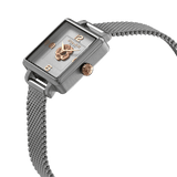 Coach Cass White Dial Silver Mesh Bracelet Watch for Women - 14503697