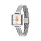 Coach Cass White Dial Silver Mesh Bracelet Watch for Women - 14503697