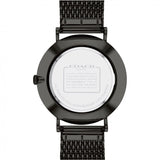 Coach Charles Black Dial Black Mesh Bracelet Watch for Men - 14602148