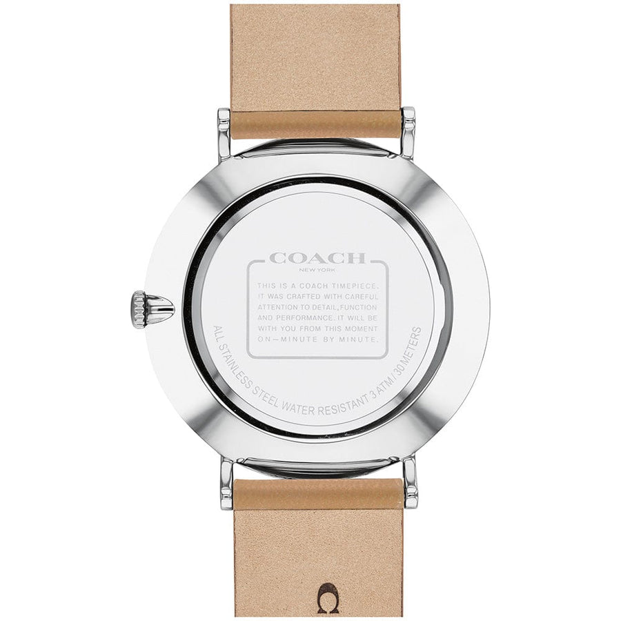 Coach Charles Black Dial Brown Leather Strap Watch for Men - 14602155